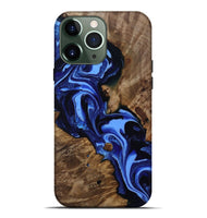 iPhone 13 Pro Max Wood Live Edge Phone Case - Keri (Blue, 809303)