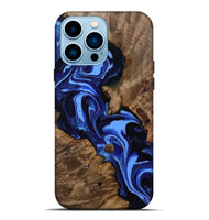 iPhone 14 Pro Max Wood Live Edge Phone Case - Keri (Blue, 809303)