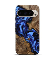 Pixel 9 Pro Wood Live Edge Phone Case - Keri (Blue, 809303)