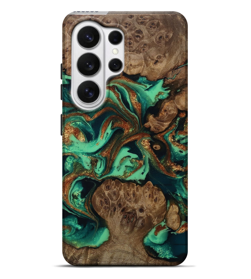 Galaxy S26 Ultra Wood Live Edge Phone Case - Brynn (Green, 809306)
