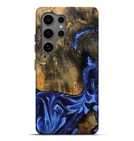 Galaxy S25 Ultra Wood Live Edge Phone Case - Aylani (Blue, 809307)