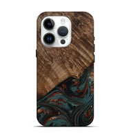 iPhone 15 Pro Wood Live Edge Phone Case - Melissa (Red, 809309)