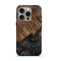iPhone 16 Pro Wood Live Edge Phone Case - Melissa (Red, 809309)