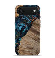 iPhone 17 Air Wood Live Edge Phone Case - Rodrigo (Teal & Gold, 809311)