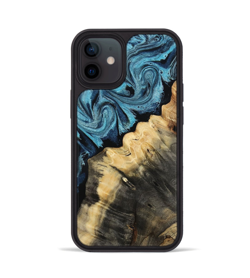 iPhone 12 Wood Phone Case - Verdie (Blue, 809312)