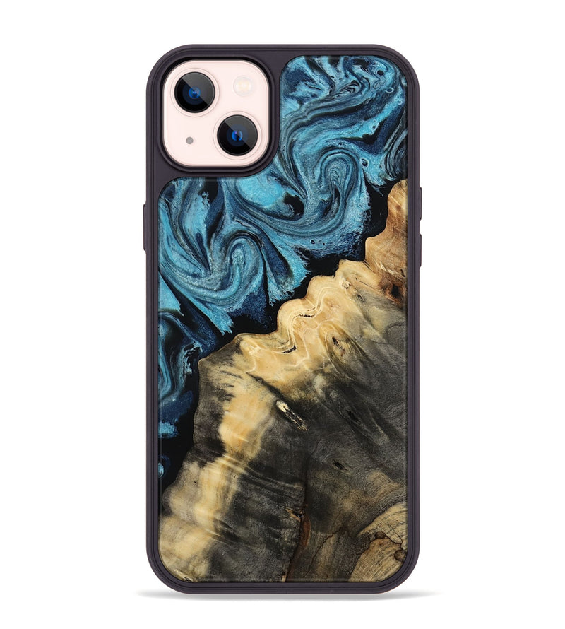iPhone 14 Plus Wood Phone Case - Verdie (Blue, 809312)