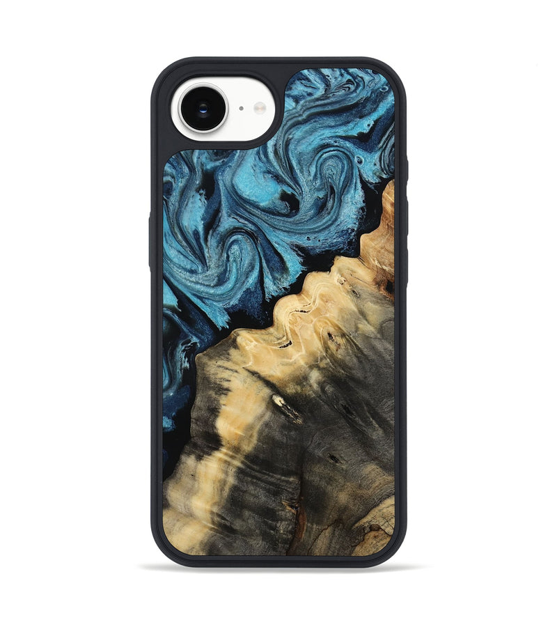 iPhone 16e Wood Phone Case - Verdie (Blue, 809312)