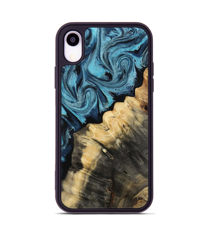 iPhone Xr Wood Phone Case - Verdie (Blue, 809312)