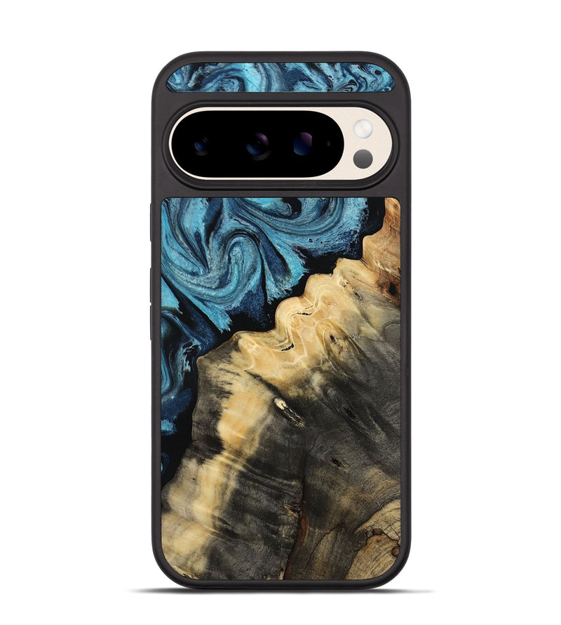 Pixel 10 Wood Phone Case - Verdie (Blue, 809312)