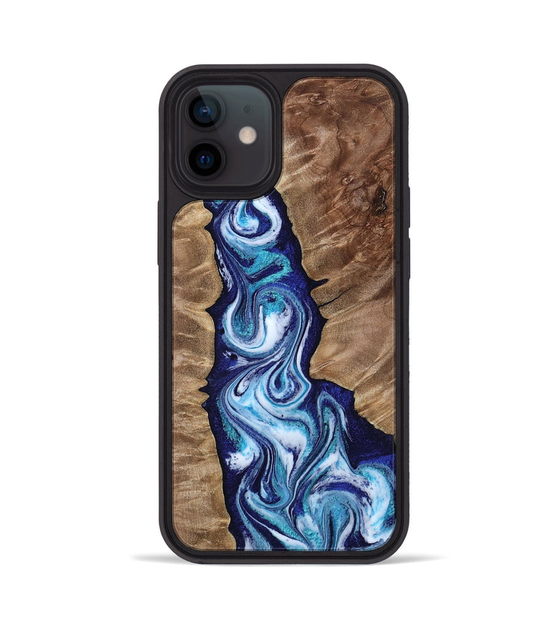 iPhone 12 Wood Phone Case - Azul (Blue, 809313)