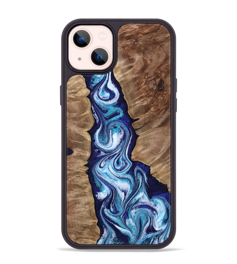 iPhone 14 Plus Wood Phone Case - Azul (Blue, 809313)