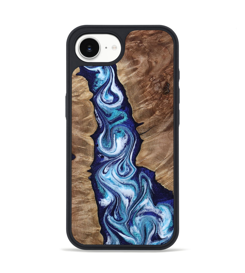iPhone 16e Wood Phone Case - Azul (Blue, 809313)
