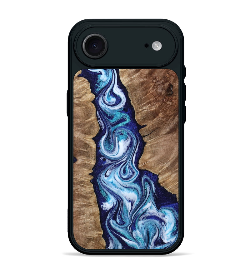iPhone 17 Air Wood Phone Case - Azul (Blue, 809313)