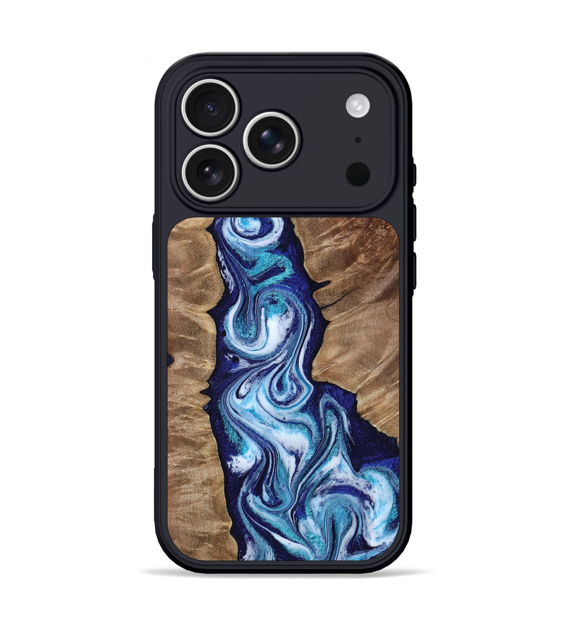 iPhone 17 Pro Wood Phone Case - Azul (Blue, 809313)