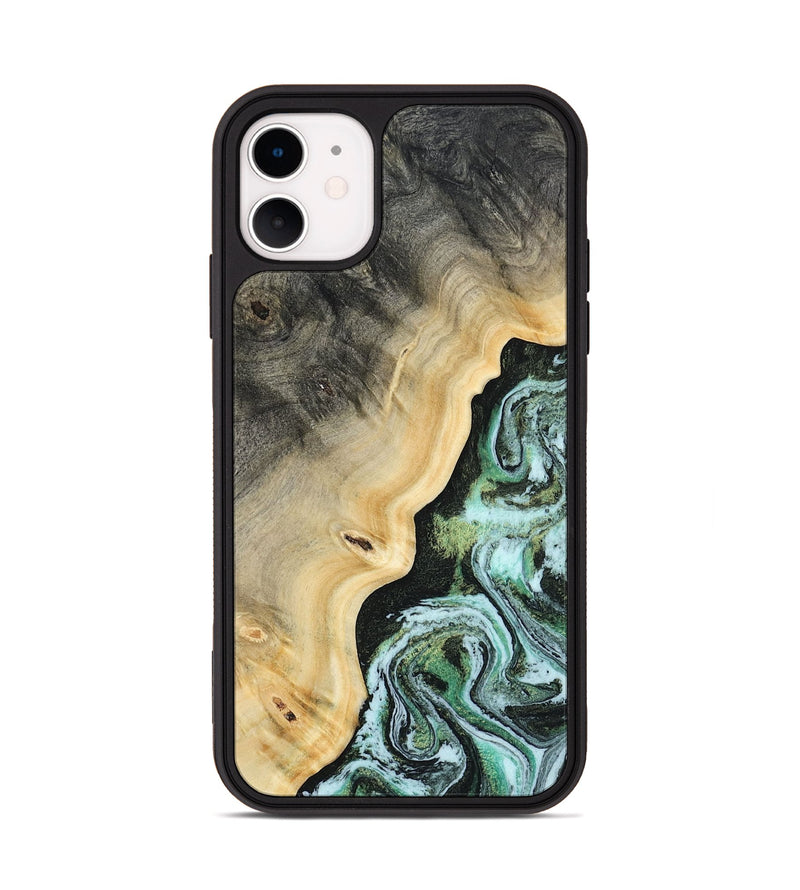 iPhone 11 Wood Phone Case - Emile (Green, 809314)