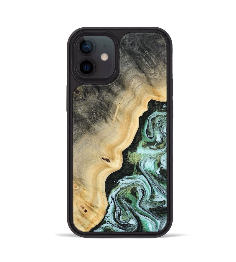 iPhone 12 Wood Phone Case - Emile (Green, 809314)