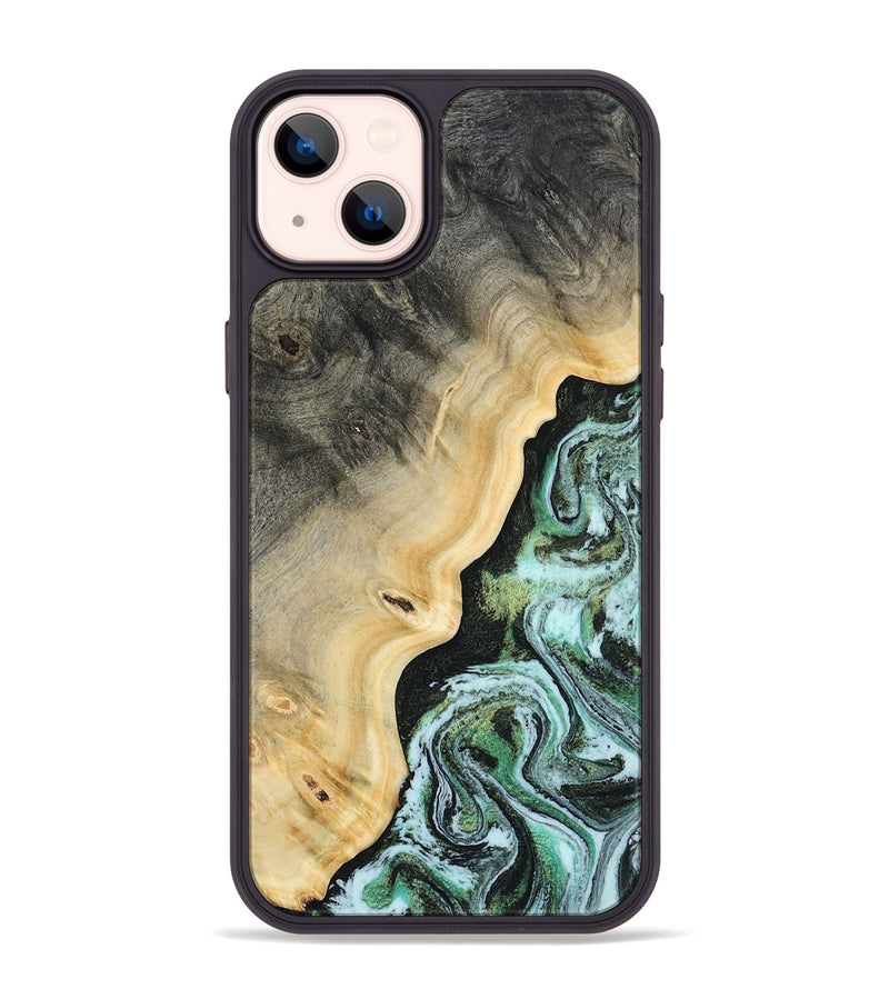 iPhone 14 Plus Wood Phone Case - Emile (Green, 809314)