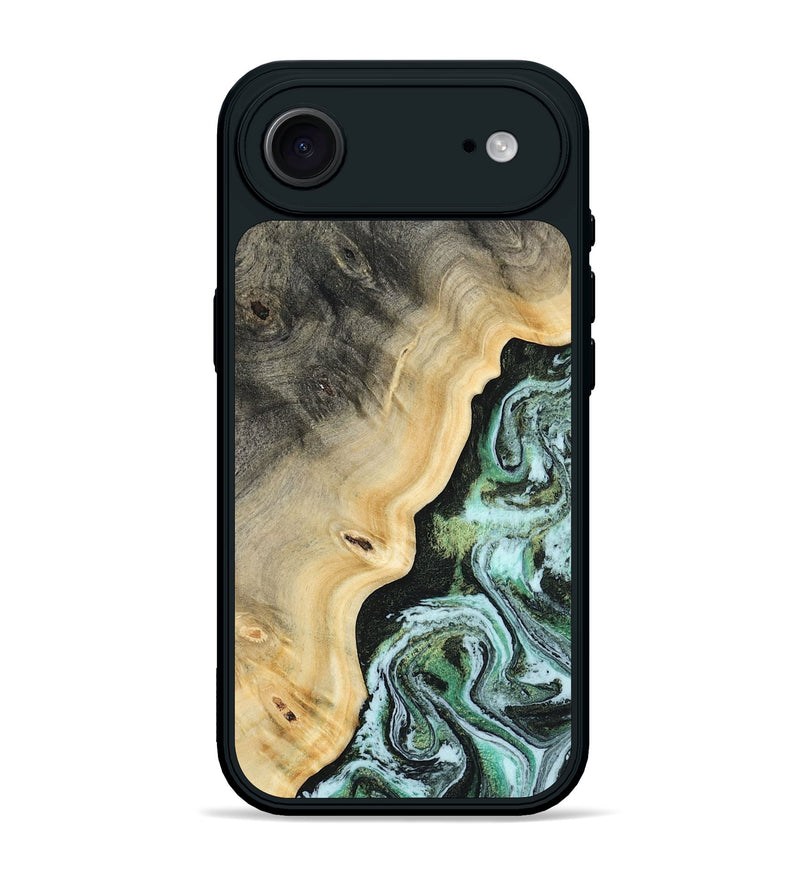 iPhone 17 Air Wood Phone Case - Emile (Green, 809314)