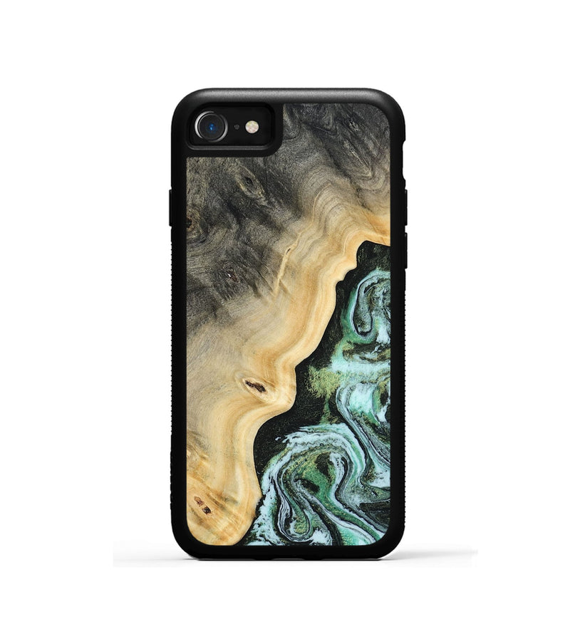 iPhone SE Wood Phone Case - Emile (Green, 809314)