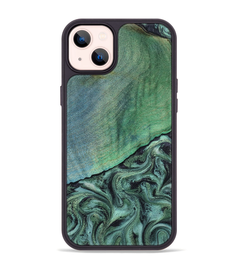 iPhone 14 Plus Wood Phone Case - Paola (Green, 809315)