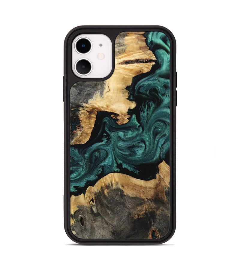 iPhone 11 Wood Phone Case - Sommer (Green, 809316)