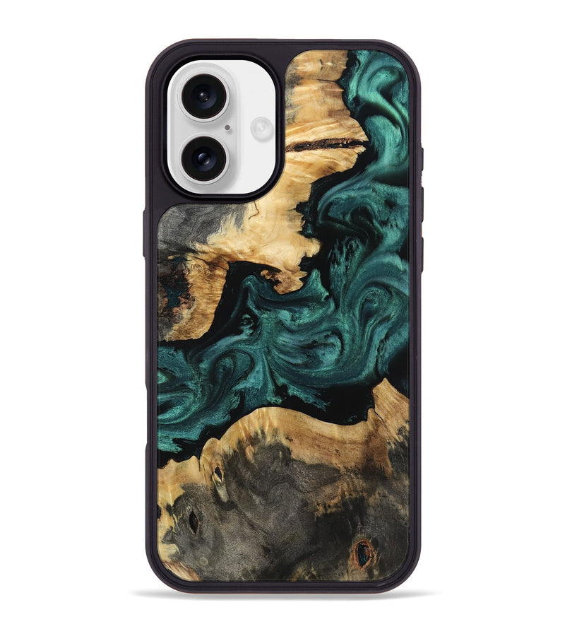 iPhone 16 Plus Wood Phone Case - Sommer (Green, 809316)