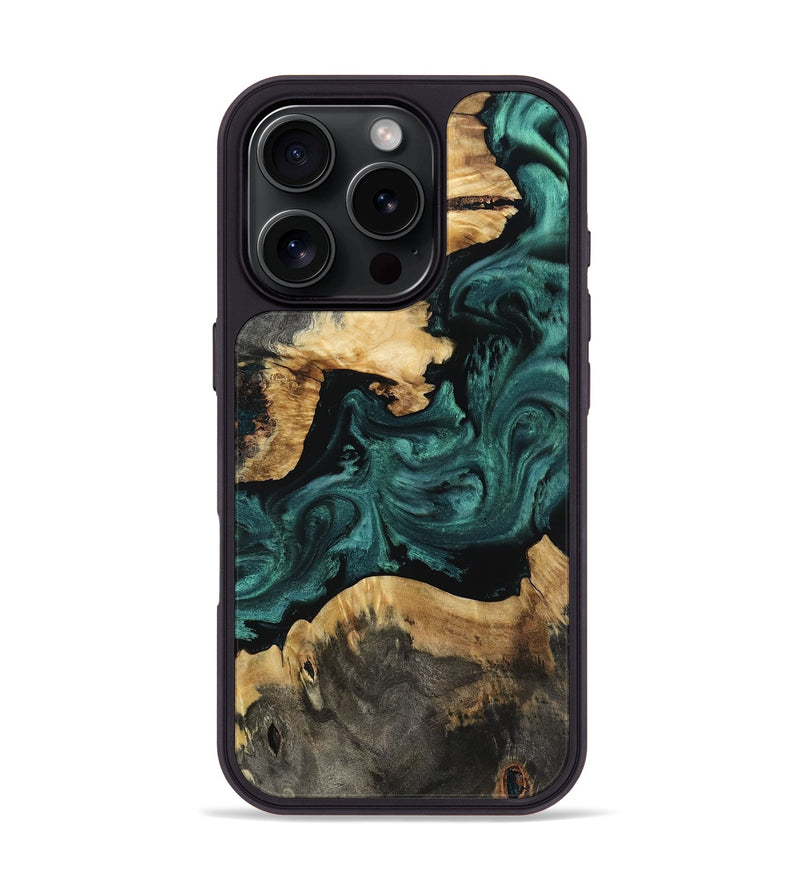 iPhone 16 Pro Wood Phone Case - Sommer (Green, 809316)