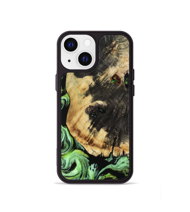 iPhone 13 mini Wood Phone Case - Robert (Green, 809317)