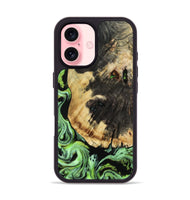 iPhone 16 Wood Phone Case - Robert (Green, 809317)