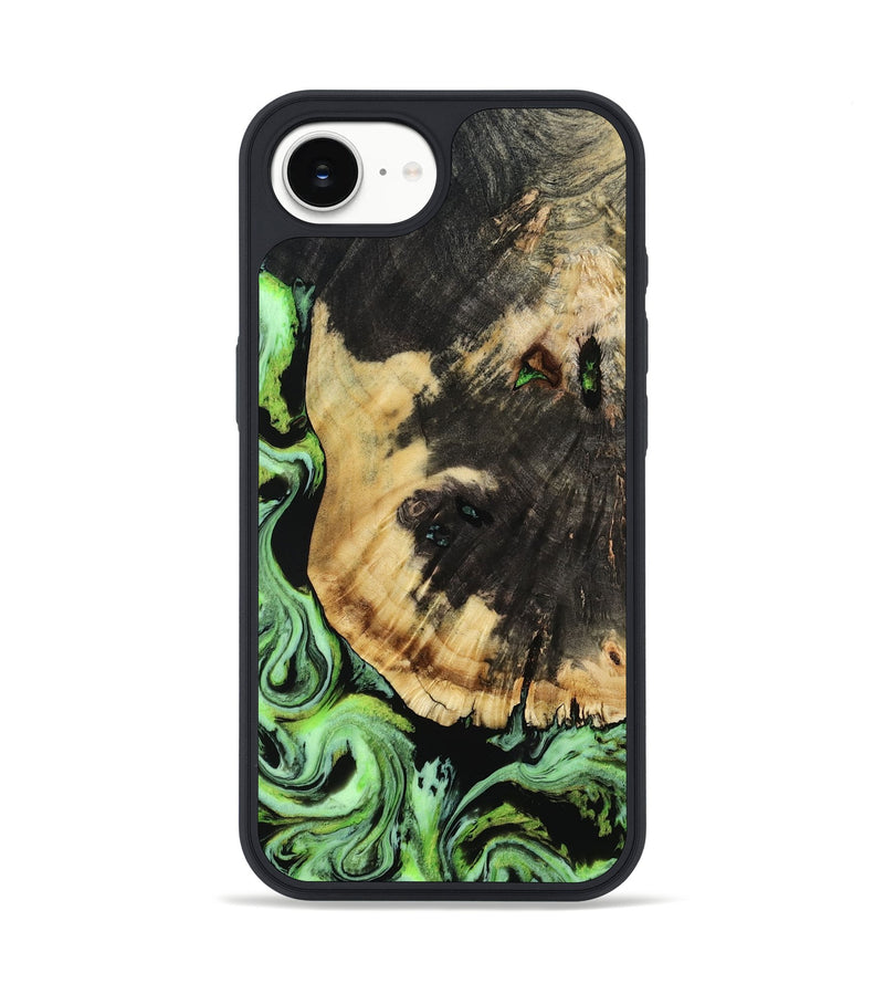 iPhone 16e Wood Phone Case - Robert (Green, 809317)