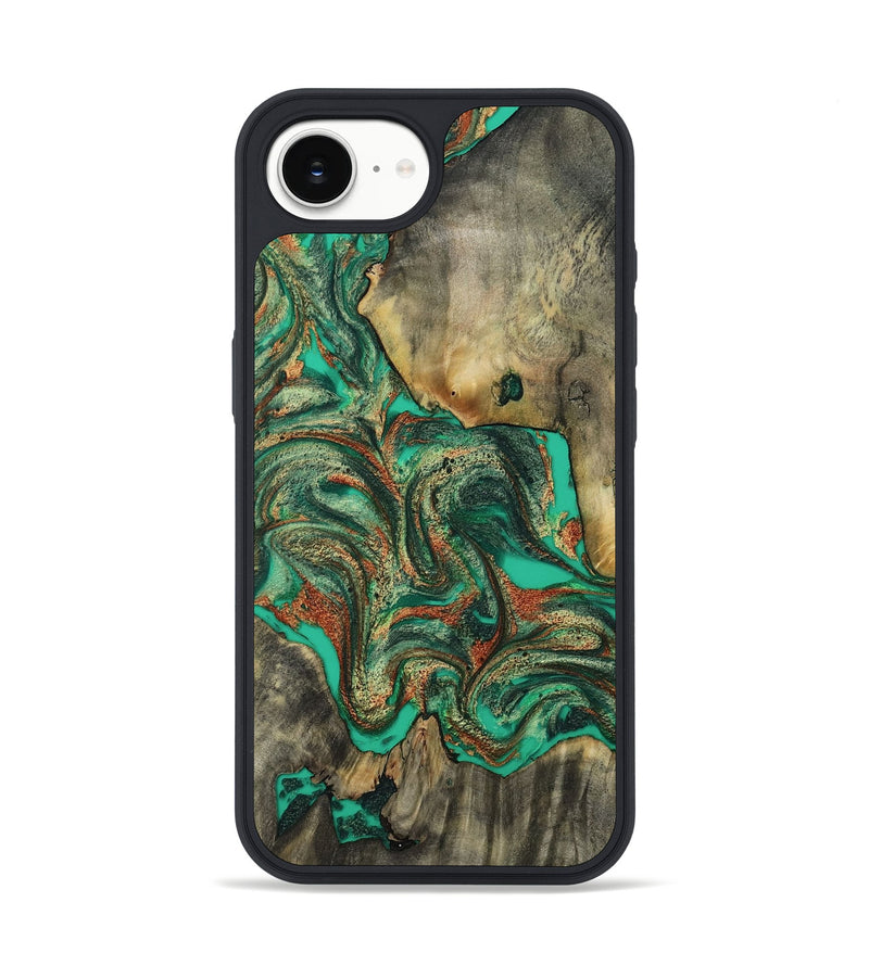 iPhone 16e Wood Phone Case - Eliel (Green, 809318)