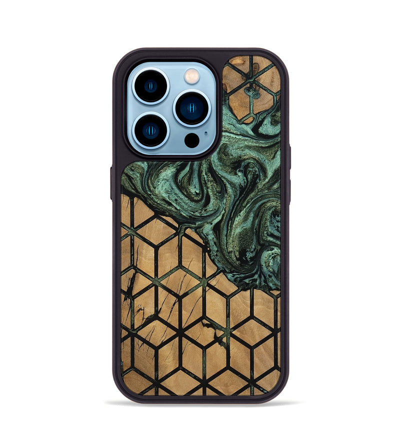 iPhone 14 Pro Wood Phone Case - Kayce (Pattern, 809319)