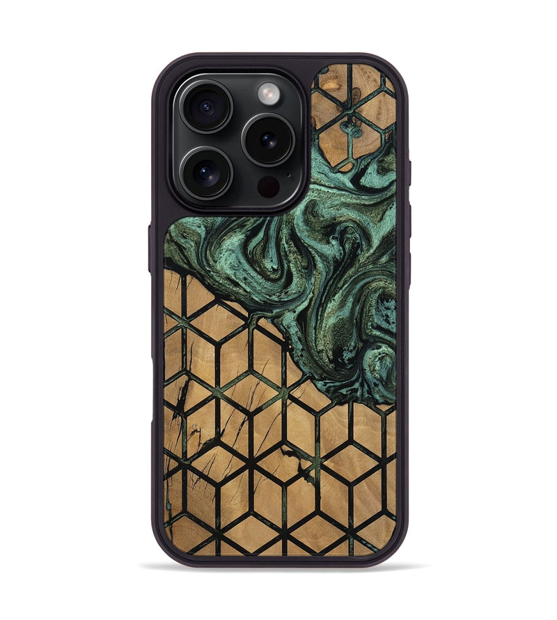 iPhone 16 Pro Wood Phone Case - Kayce (Pattern, 809319)