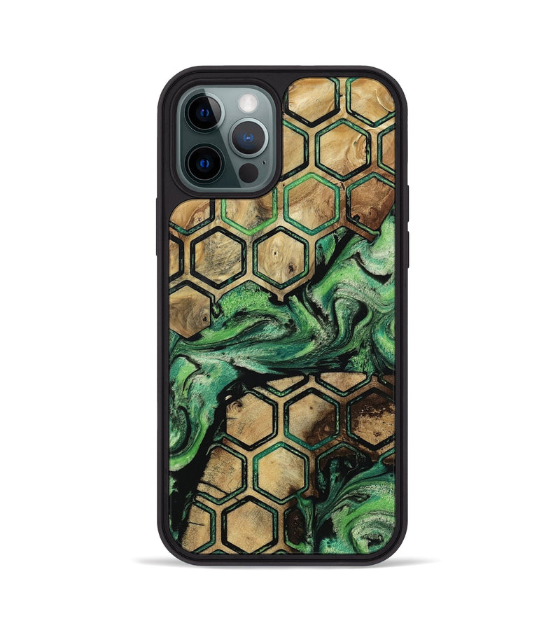 iPhone 12 Pro Wood Phone Case - Juwan (Pattern, 809323)