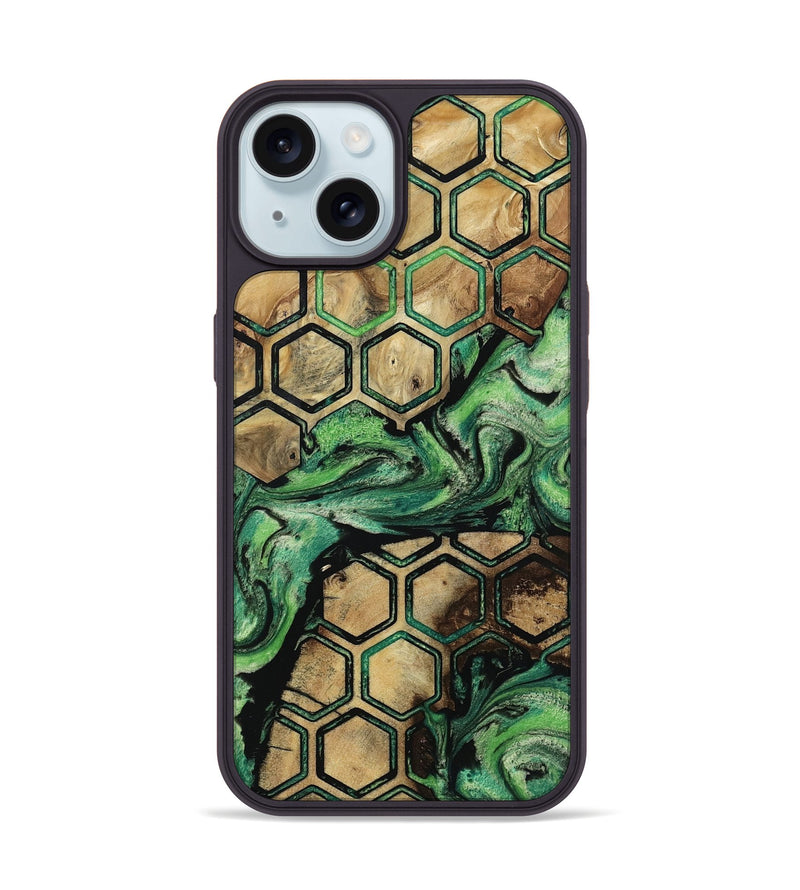 iPhone 15 Wood Phone Case - Juwan (Pattern, 809323)