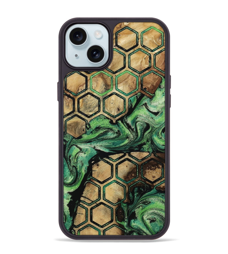 iPhone 15 Plus Wood Phone Case - Juwan (Pattern, 809323)