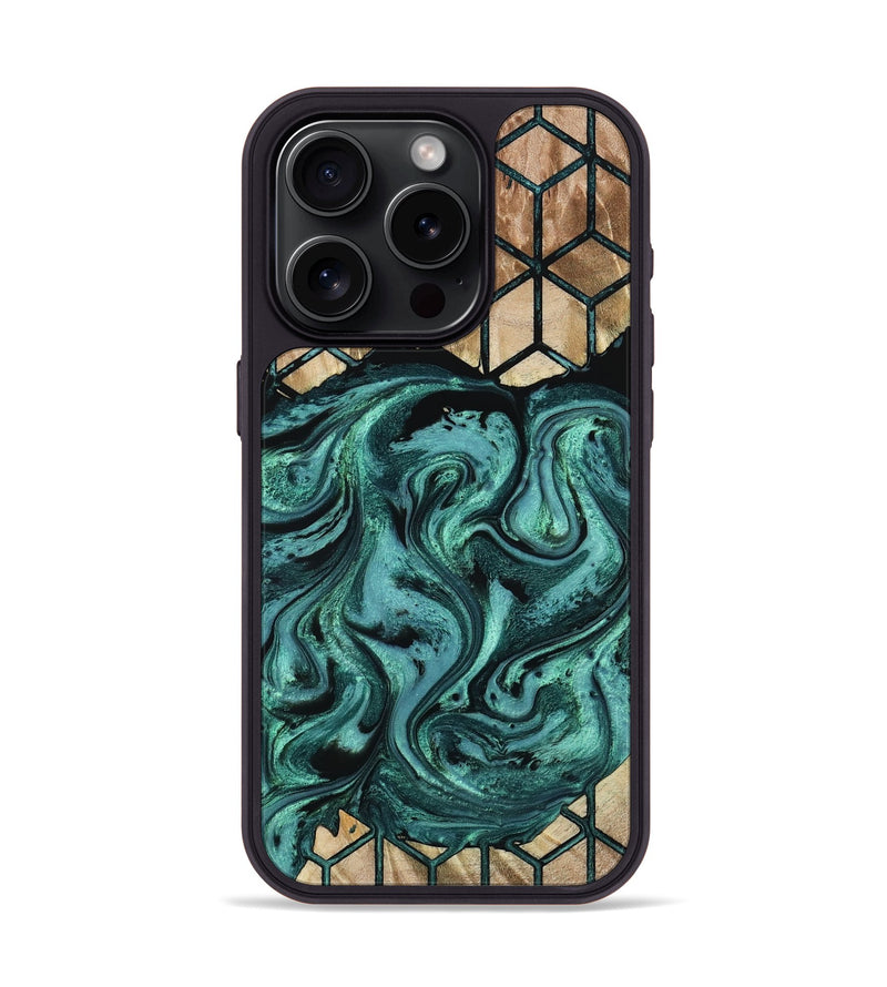 iPhone 15 Pro Wood Phone Case - Oswaldo (Pattern, 809324)