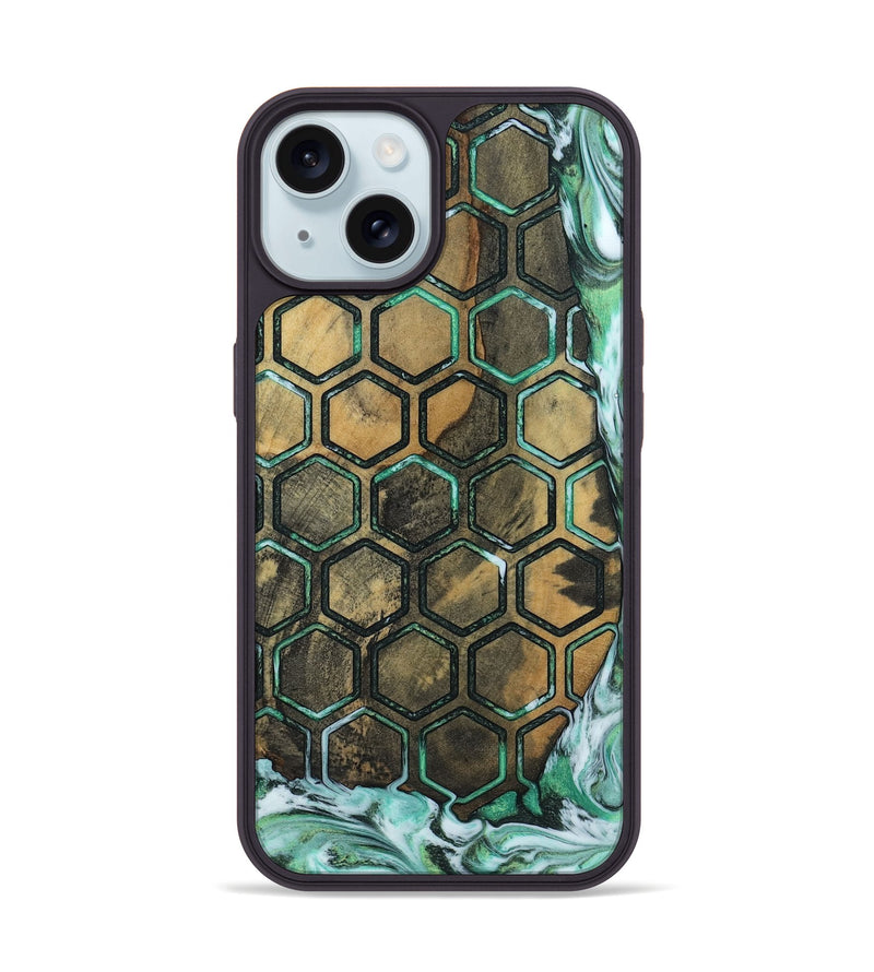 iPhone 15 Wood Phone Case - Dereck (Pattern, 809331)
