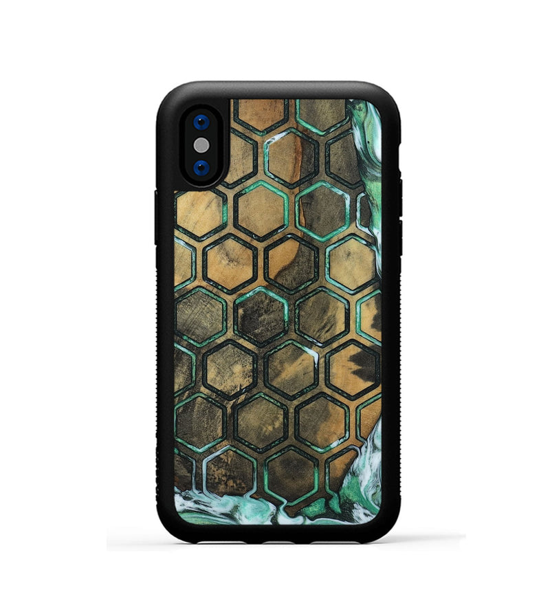 iPhone Xs Wood Phone Case - Dereck (Pattern, 809331)