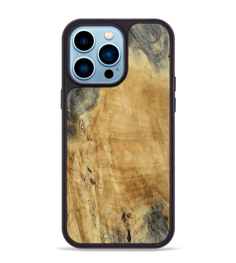 iPhone 14 Pro Max Wood Phone Case - Brandy (Wood Burl, 809336)