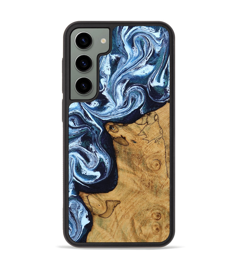 Galaxy S23 Plus Wood Phone Case - Shanon (Blue, 809343)