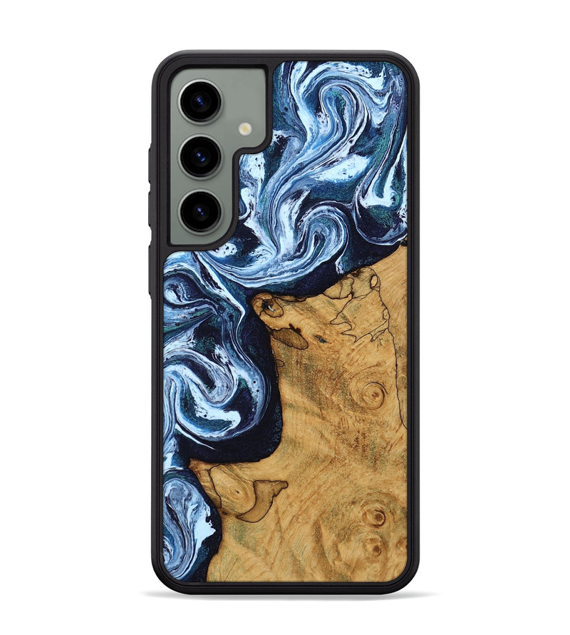 Galaxy S24 Plus Wood Phone Case - Shanon (Blue, 809343)