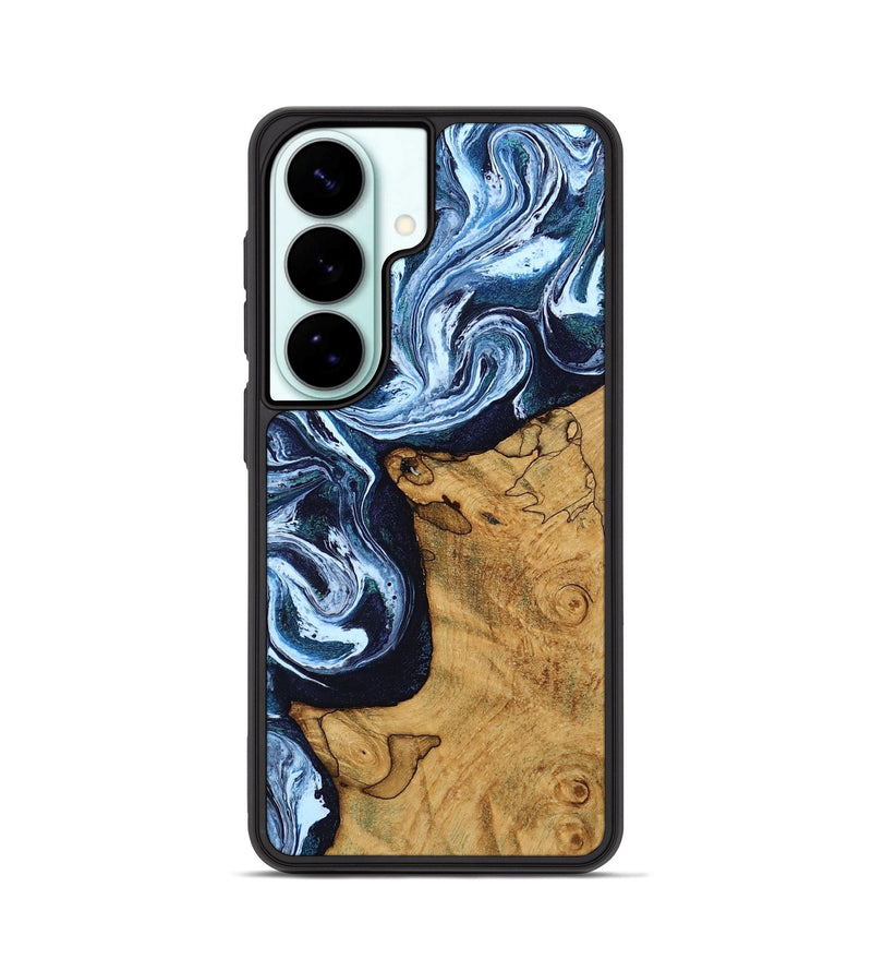 Galaxy S26 Wood Phone Case - Shanon (Blue, 809343)