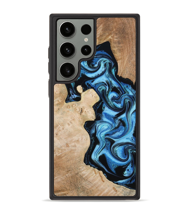 Galaxy S23 Ultra Wood Phone Case - Jaclyn (Blue, 809345)