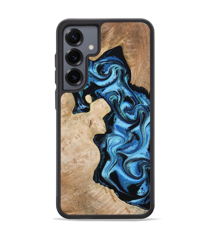 Galaxy S25 Plus Wood Phone Case - Jaclyn (Blue, 809345)