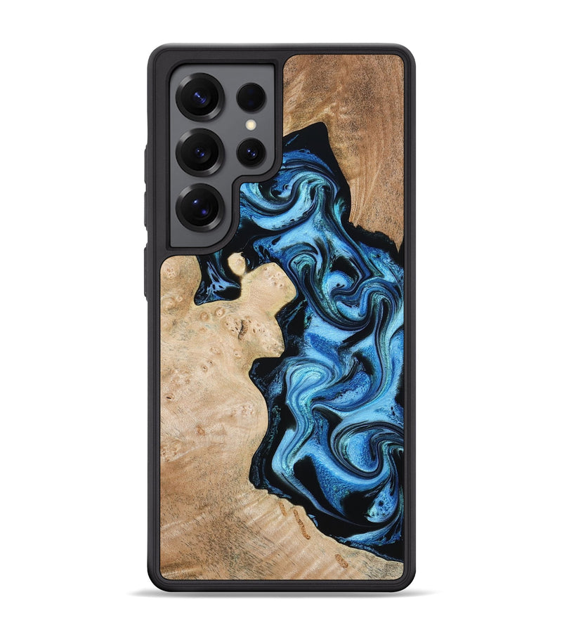 Galaxy S25 Ultra Wood Phone Case - Jaclyn (Blue, 809345)