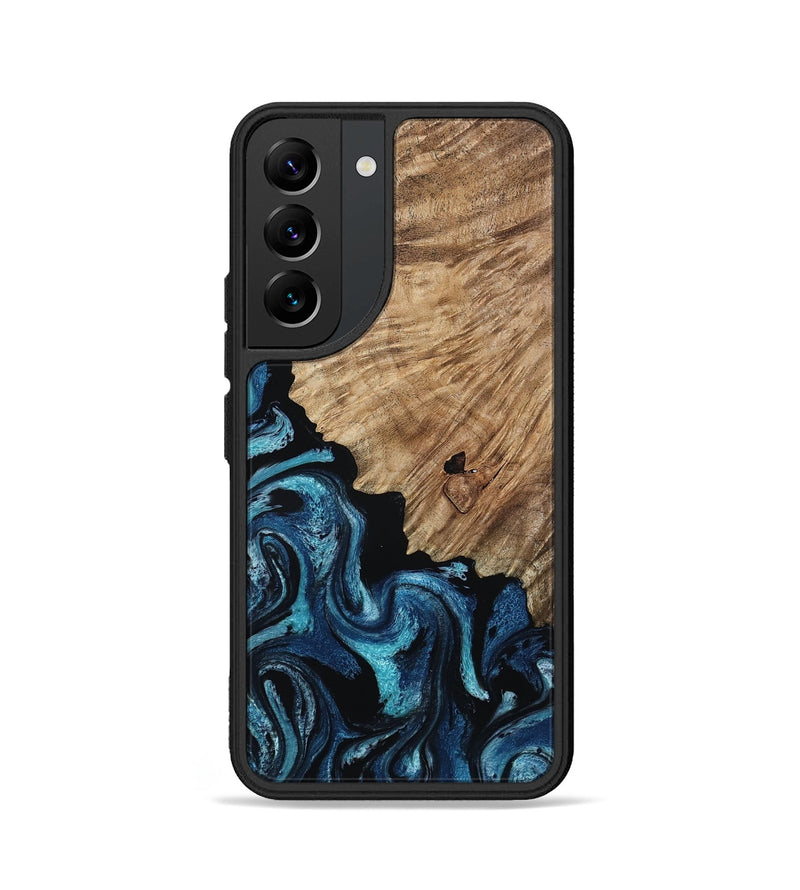 Galaxy S22 Wood Phone Case - Marlena (Blue, 809346)