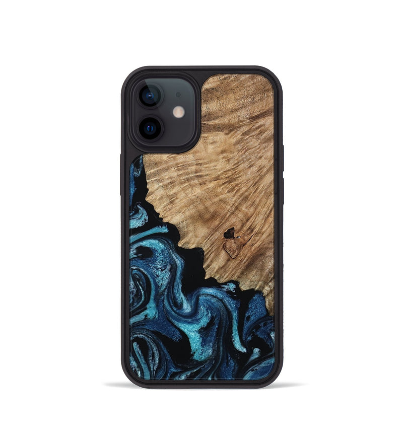 iPhone 12 mini Wood Phone Case - Marlena (Blue, 809346)