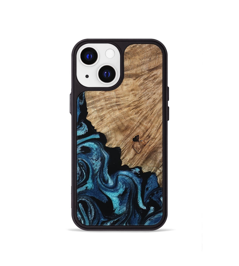 iPhone 13 mini Wood Phone Case - Marlena (Blue, 809346)