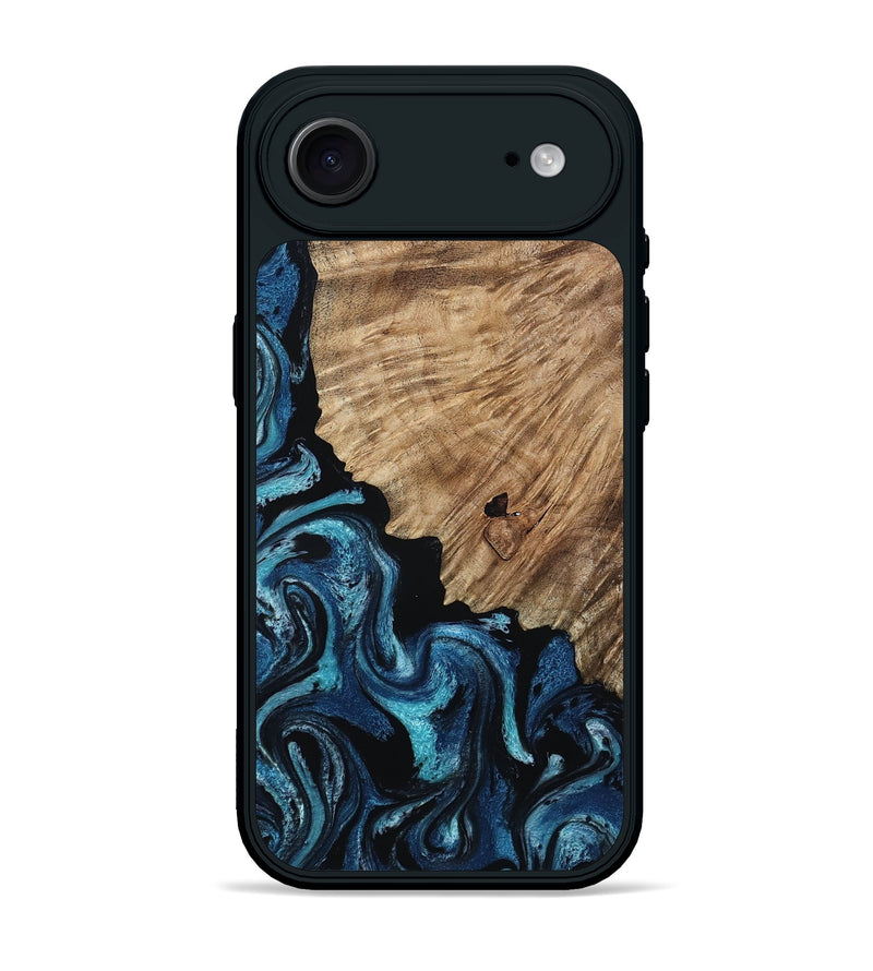 iPhone 17 Air Wood Phone Case - Marlena (Blue, 809346)